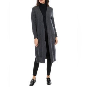 The Cashmere Project Long Duster Charcoal Grey Small